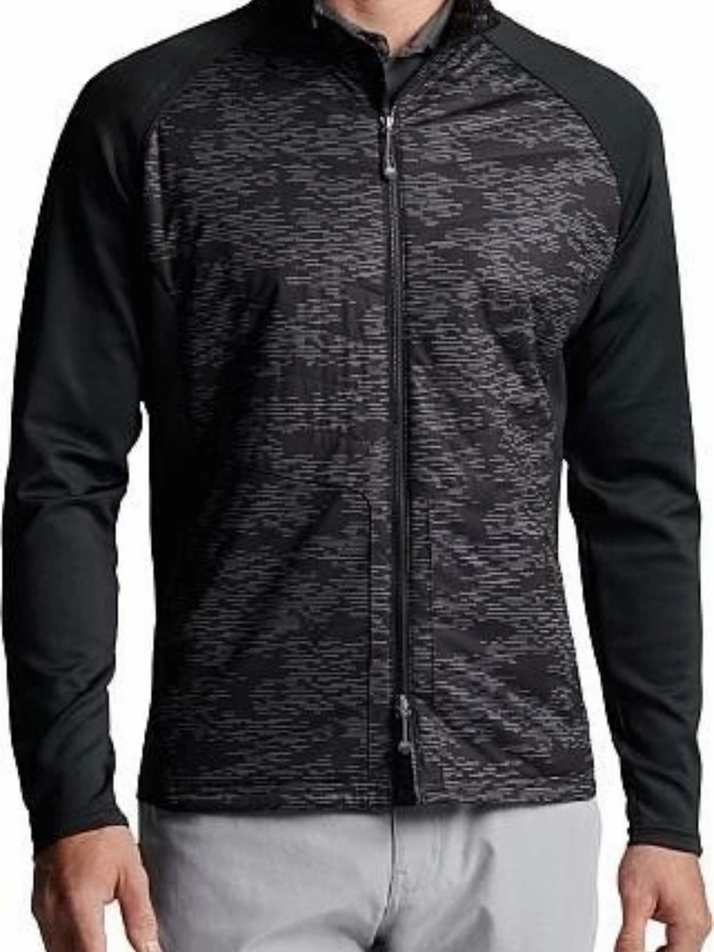 Peter Millar Black and Gray Merge Elite Hybrid size M